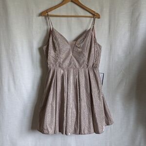 NWT Iridescent Babydoll‎ Formal Dress